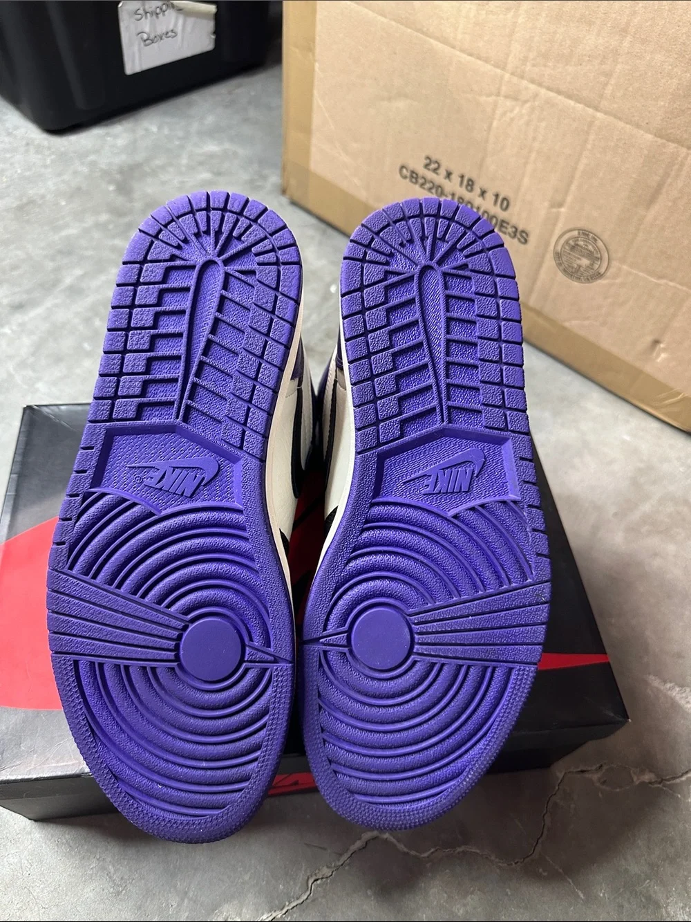 Retro 1 Court purple size 10